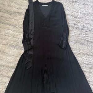 Zara Black Long Sleeve Dress